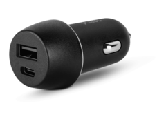 Autopunjač TTEC SmartCharger Duo PD In-Car Charger USB-C+USB-A 32W Black